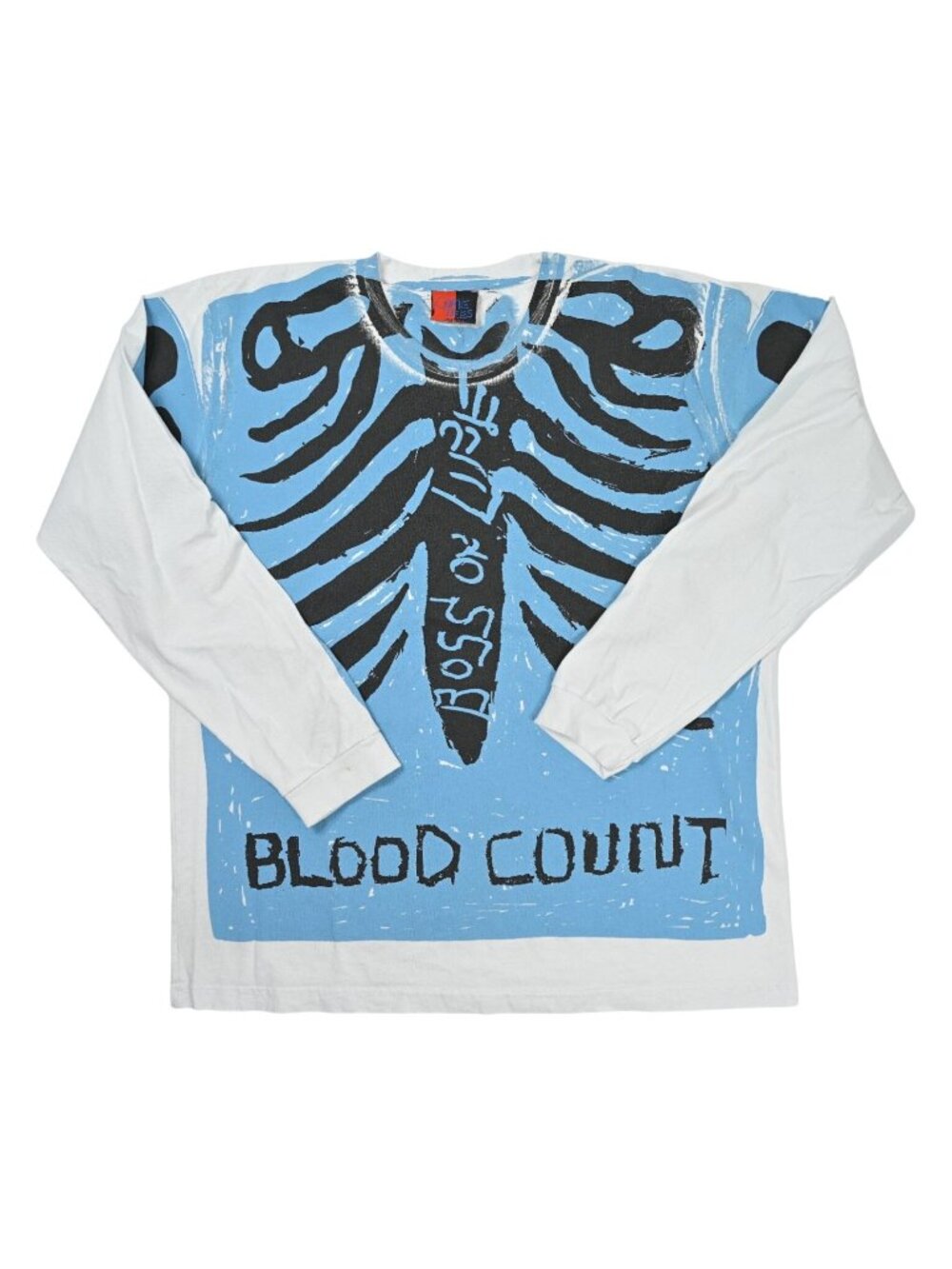 Come Tees Boss of Life Blood Count T-Shirt in Blue White